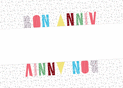 Bon anniversaire en couleurs vibrantes